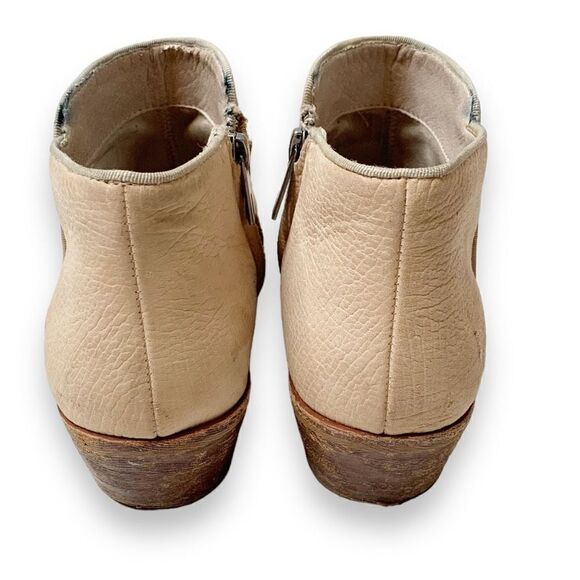 Sam Edelman Shoes Petty Leather Boot Beige Nubuck Ankle Boots Women’s Size 8.5 M - Picture 3 of 13
